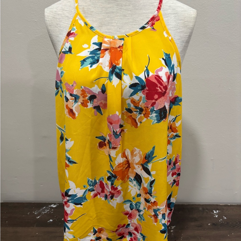 Papermoon Yellow Red Pleated Camisole